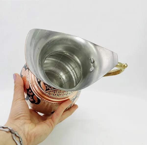 پارچ مسی مدل نقره کوب کد ZH299