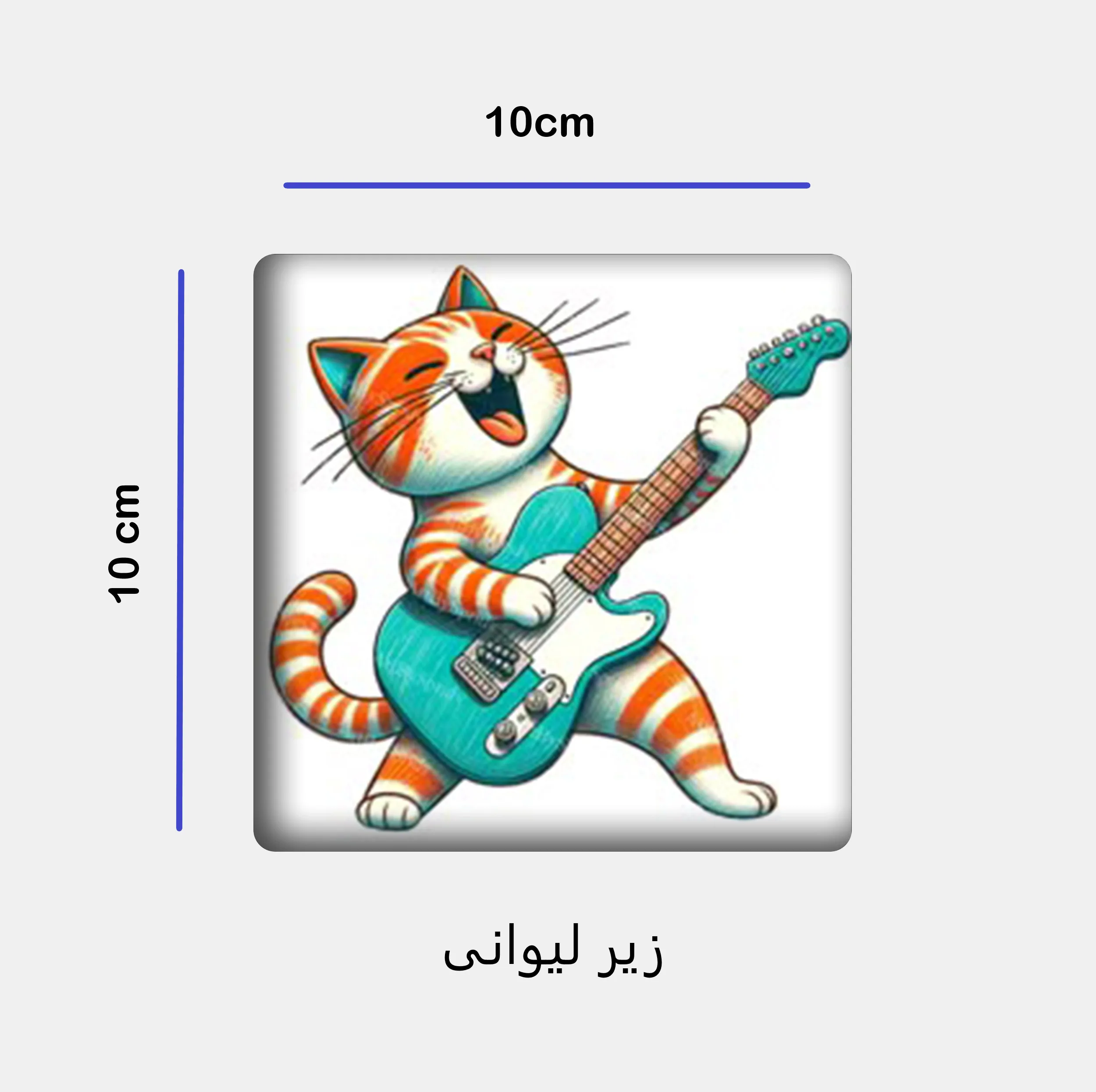 ماگ مدل گربه کد 118 به همراه زیر لیوانی و پد ماوس