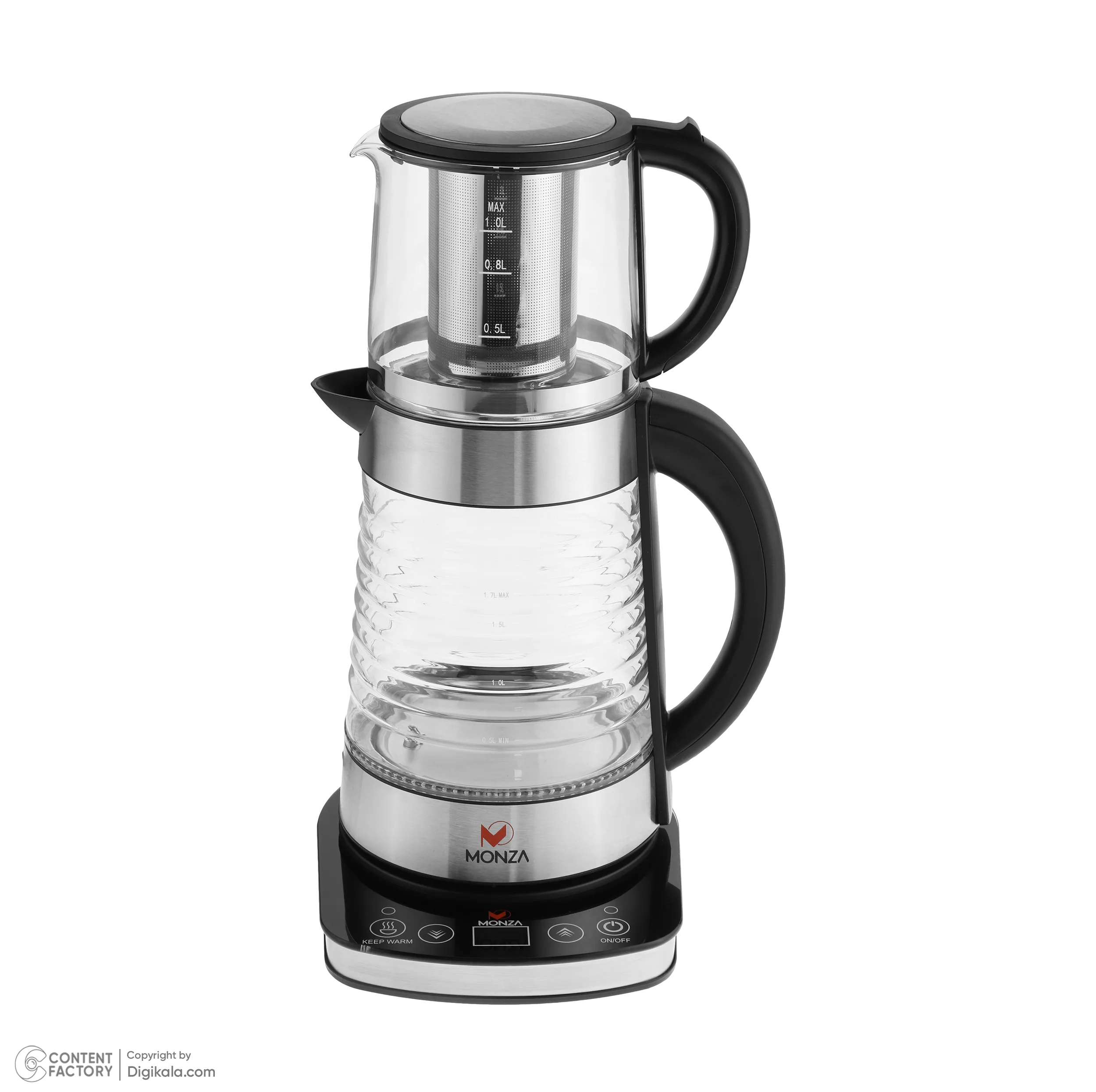 چای ساز روی هم مونزا مدل M-TM7102