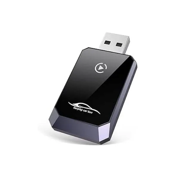 کارپلی و اندروید اتو مدل Wireless CarPlay/Android Auto Q1Y به همراه مبدل USB به USB-C