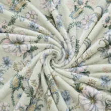 پتو مسافرتی 1 نفره مدل گل و برگ ترمه سایز 160×220 سانتی‌متر