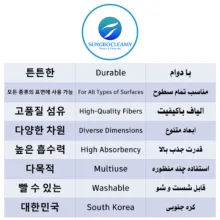 دستمال شست و شوی موتور خودرو سانگبو کلایمی مدل Professional سایز 30×15 سانتی‌متر