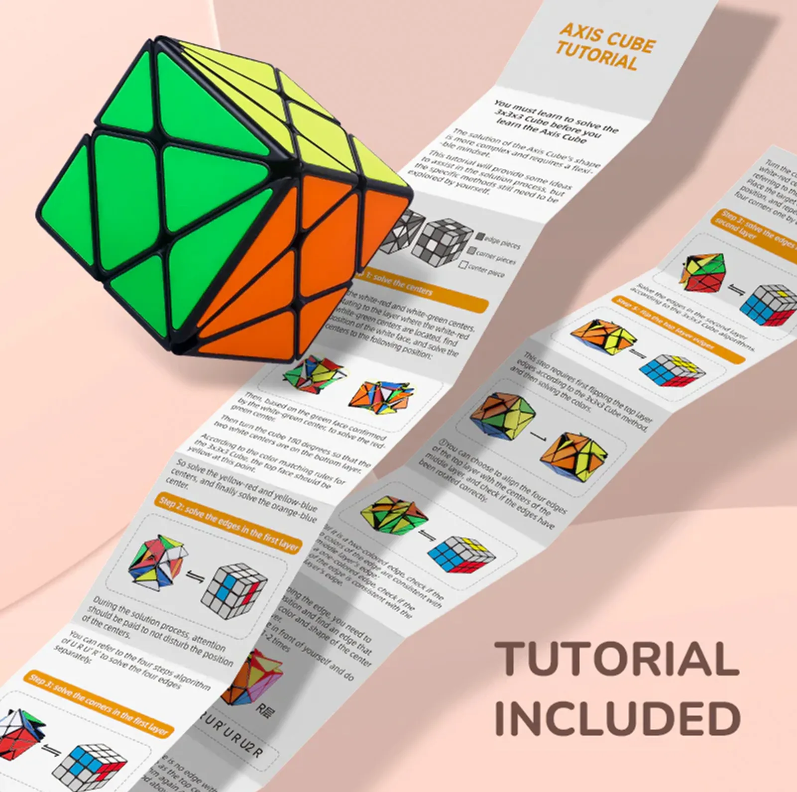 روبیک چی ای مدل اکسس اس کای وای تایل QY Axis Cube S Tiled