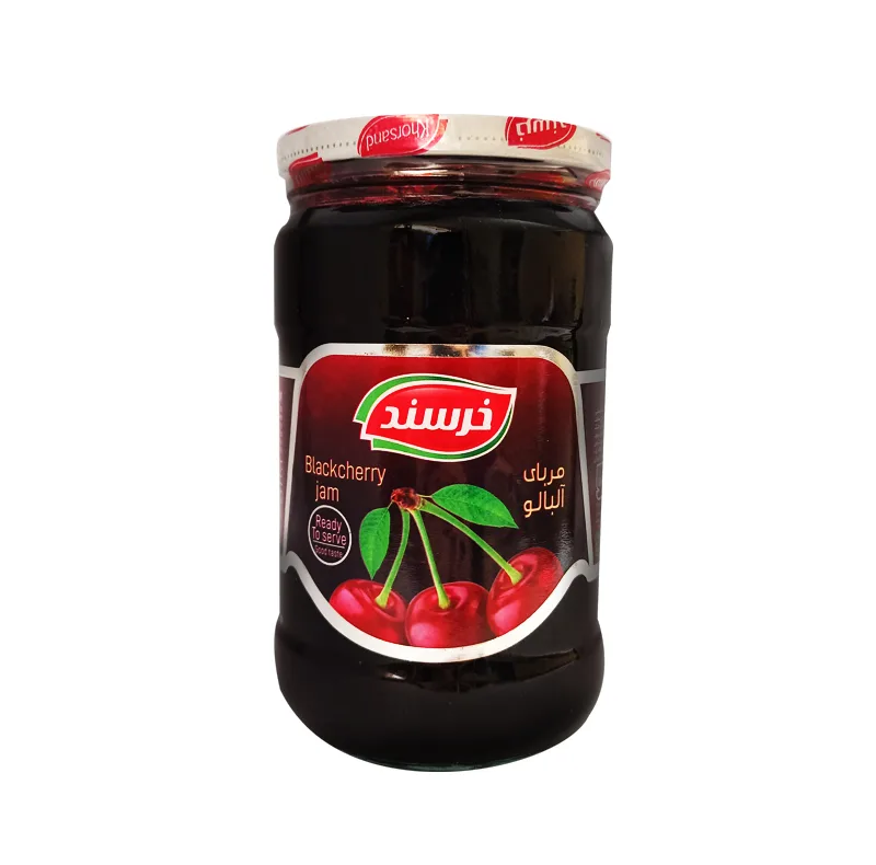 مربا آلبالو خرسند - 800 گرم بسته 6 عددی