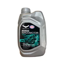 روغن موتور سیکلت تمام سنتتیک نیرو موتور مدل SL 20W-50 حجم 1 لیتر