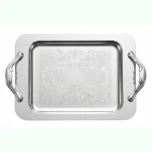 سینی مدل استیل سایز 30*45 سانتی متر