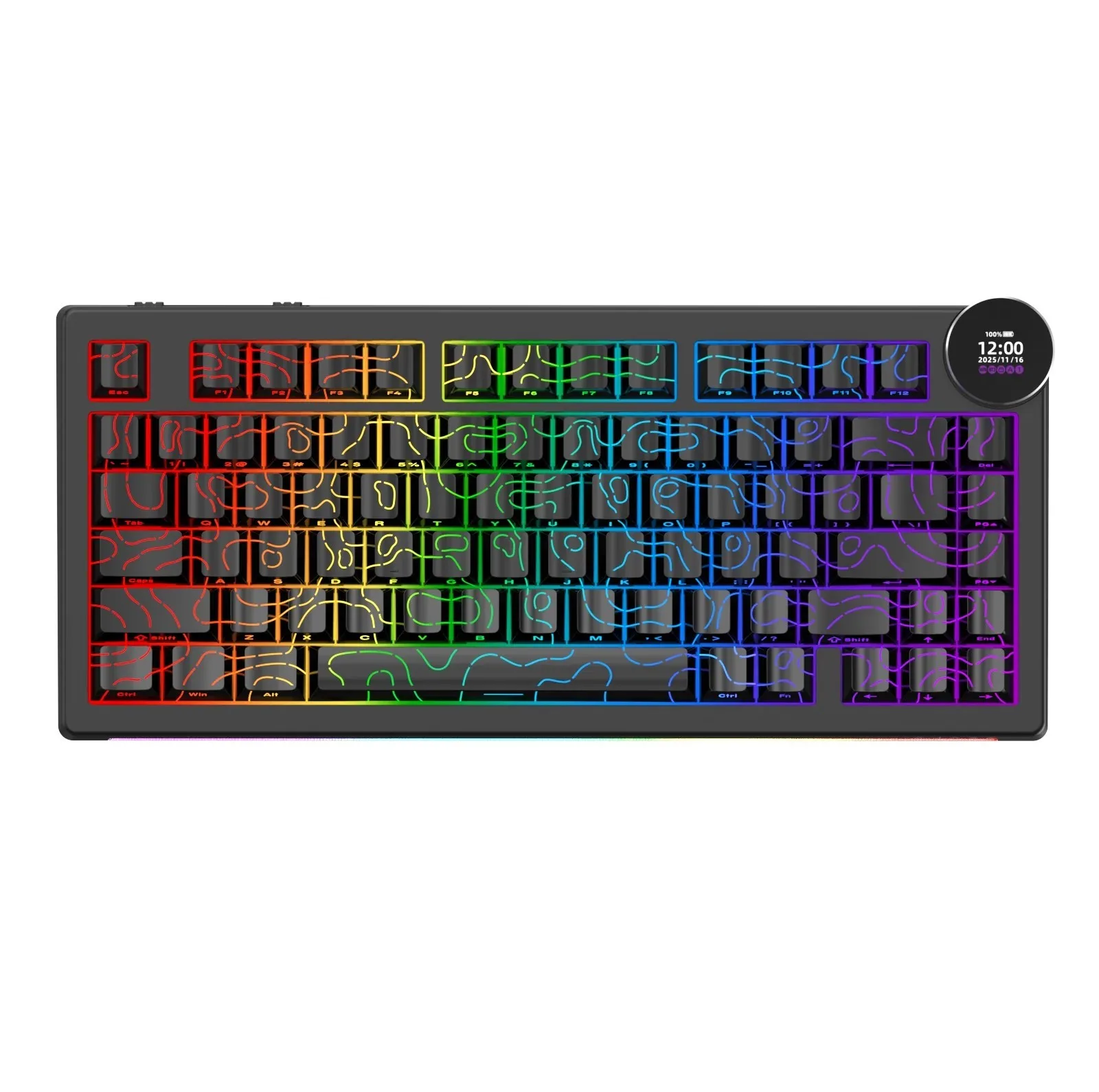 کیبورد بی سیم مخصوص بازی آجز مدل AK820 V2 PRO 8+8 K