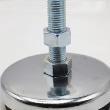 پایه ضربه گیر مدل کف لاستیکی کد YP-NIKEL CHROME-134MM/16MM