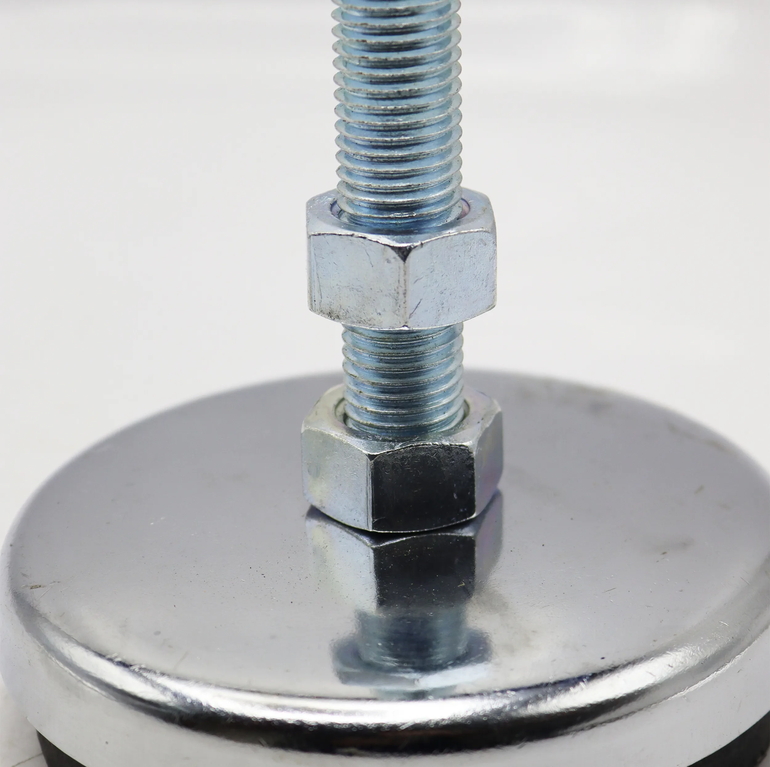 پایه ضربه گیر مدل کف لاستیکی کد YP-NIKEL CHROME-134MM/16MM