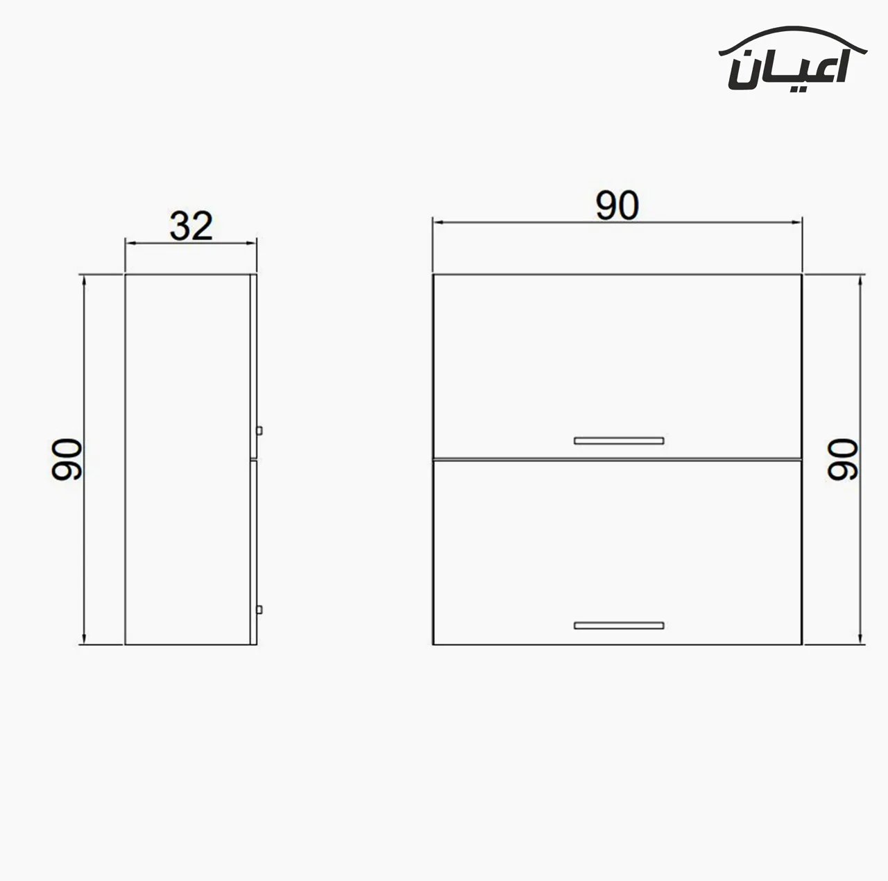 کابینت آشپزخانه اعیان مدل FH C16