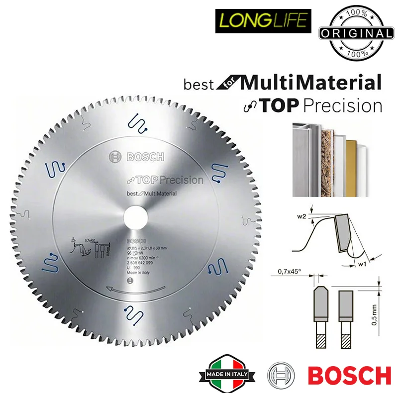تیغ اره گرد بوش مدل Multi Material TOP Precision- 305 MM