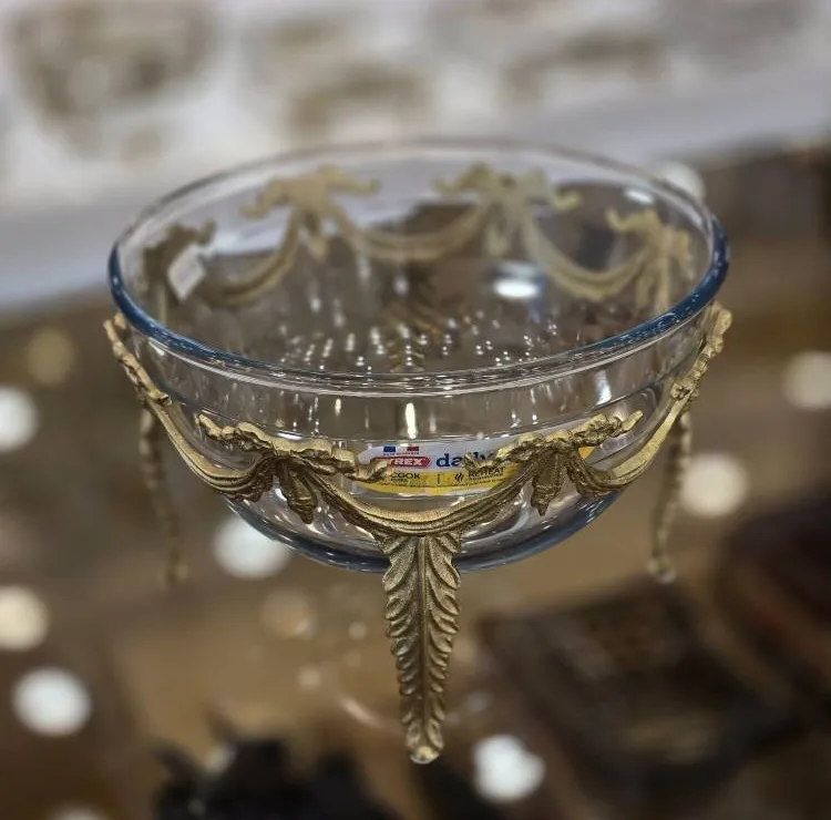 سرویس سوفلهخوری مدل برنجی مجموعه 4 عددی