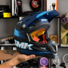 کلاه کاسکت اس ام کی مدل ALLTERRA-S01 Blue Fang کد 2319