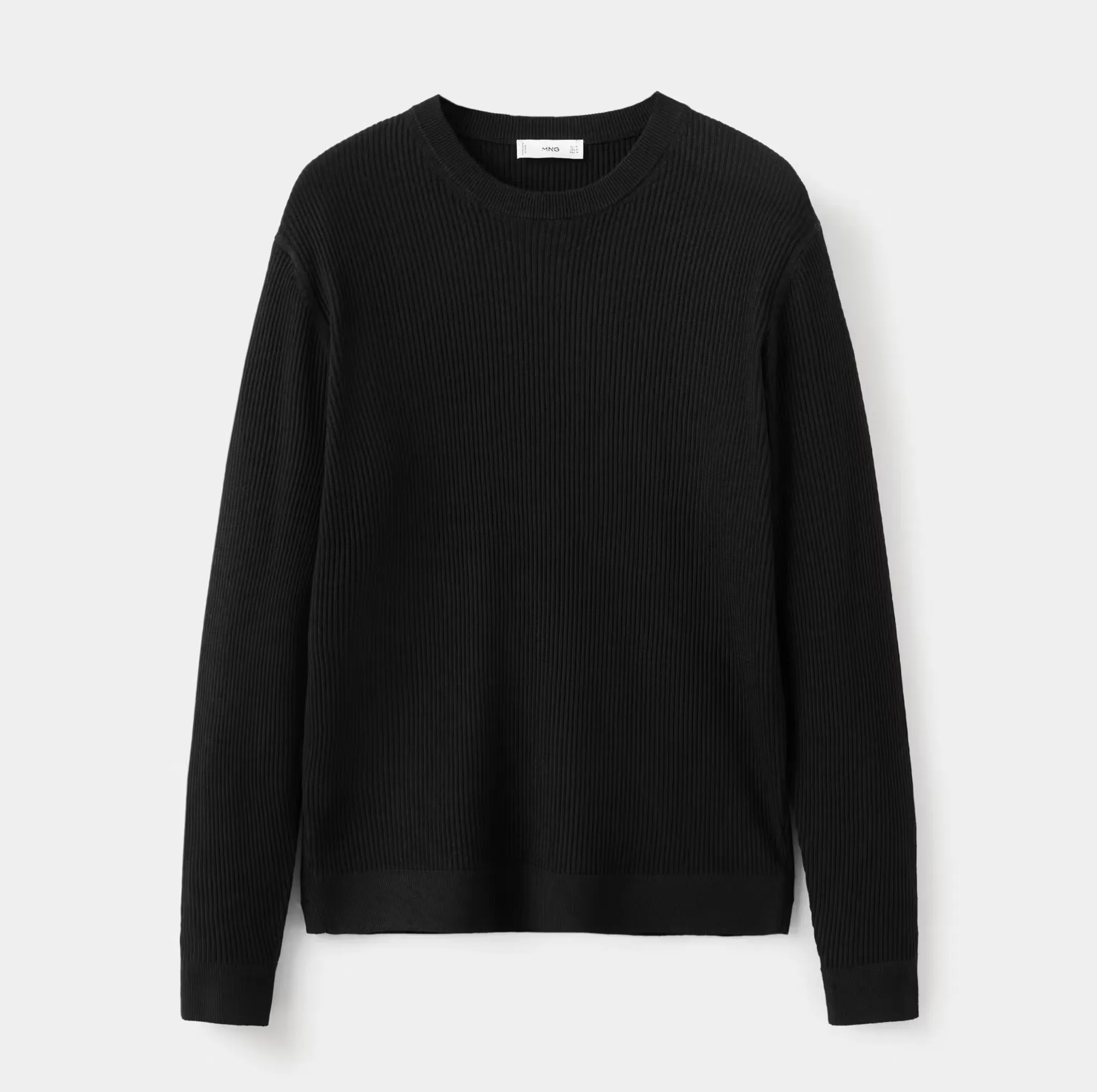پلیور یقه گرد مردانه مانگو مدل REGULAR FIT COTTON