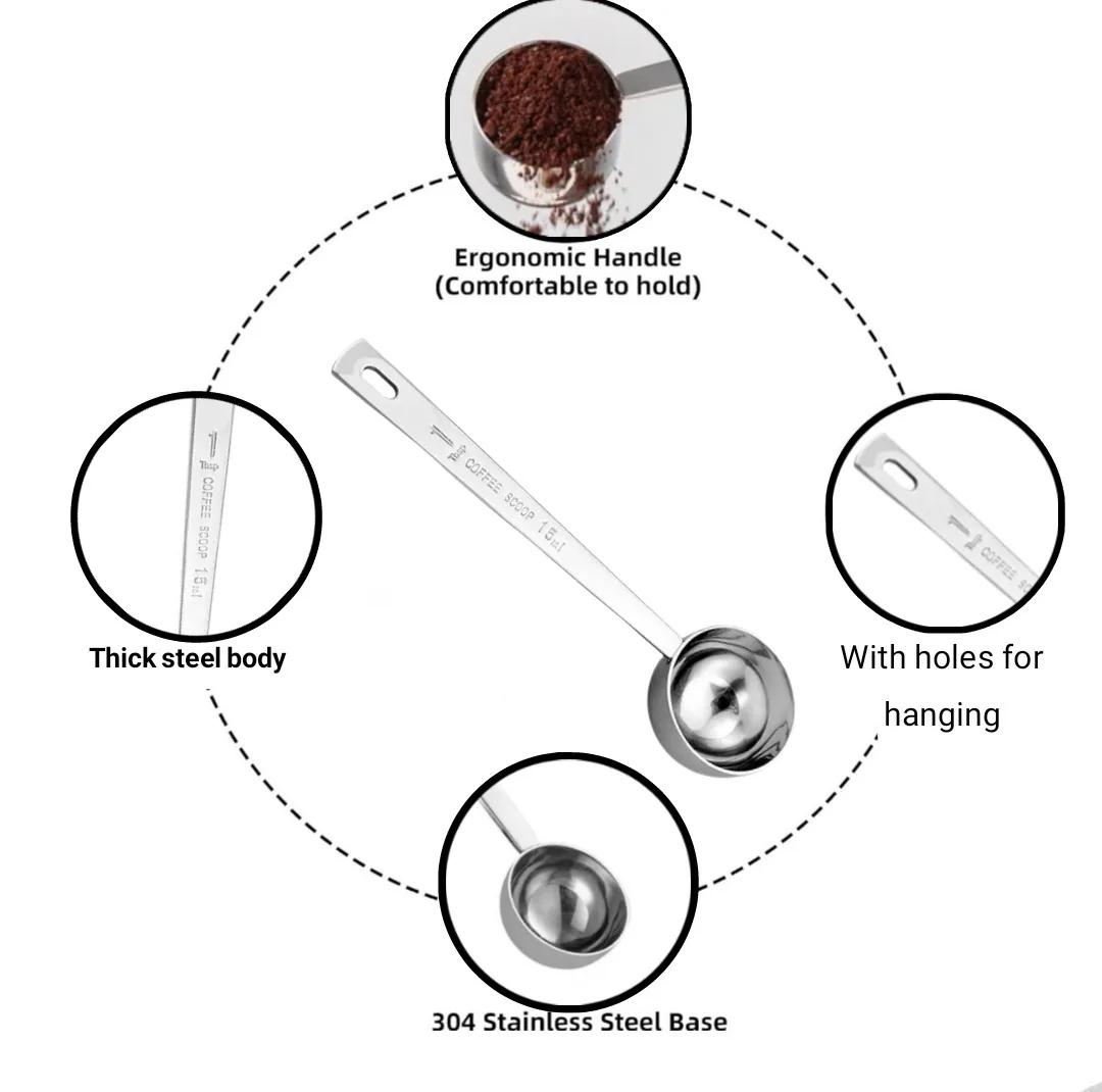 پیمانه قهوه مدل Cupping کد 3 بسته 3 عددی