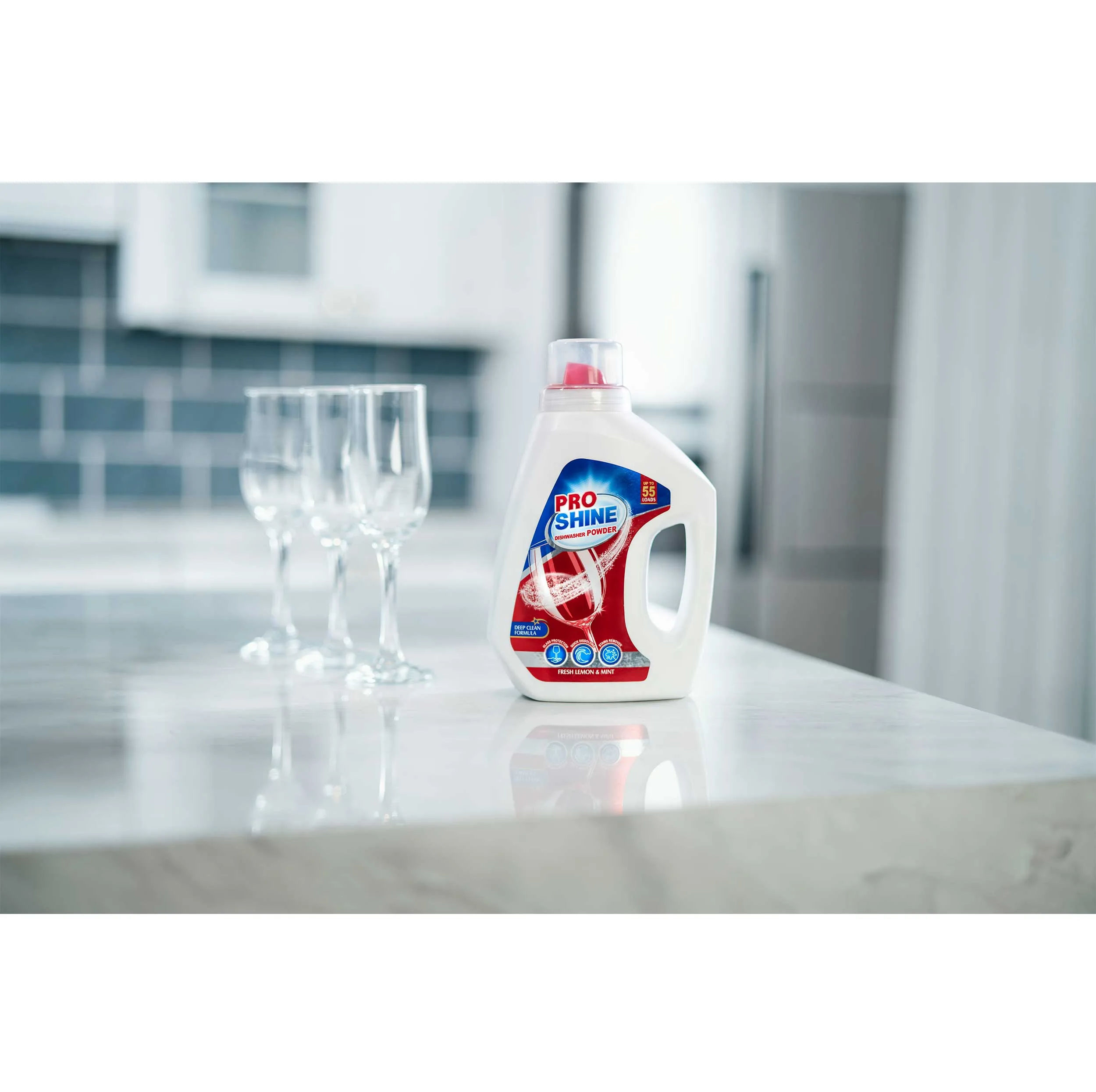 پودر ماشین ظرفشویی پروشاین مدل DEEP CLEAN FORMULA وزن 1000 گرم