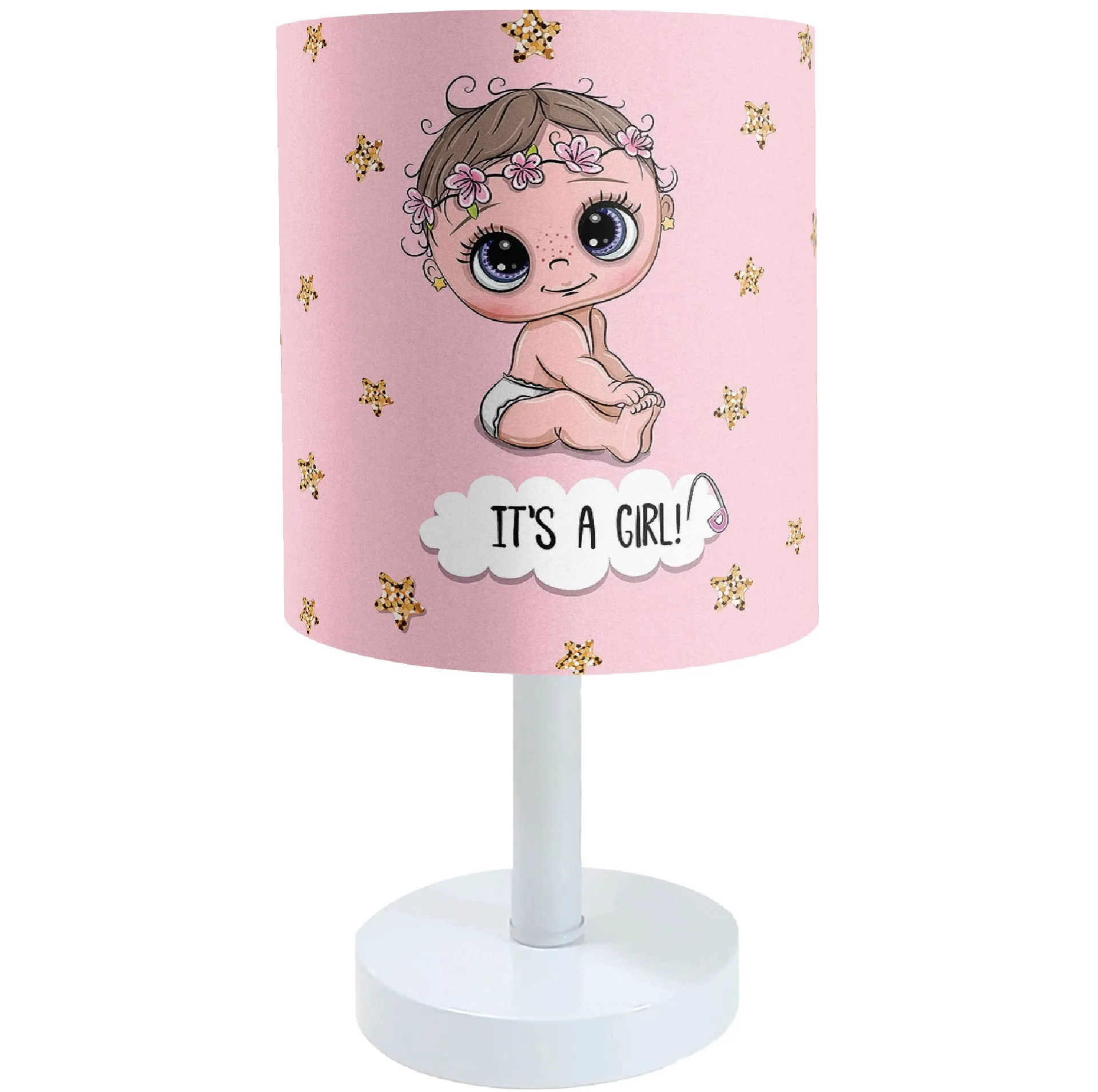 آباژور رومیزی کودک طرح نی نی نوزاد مدل BS-017