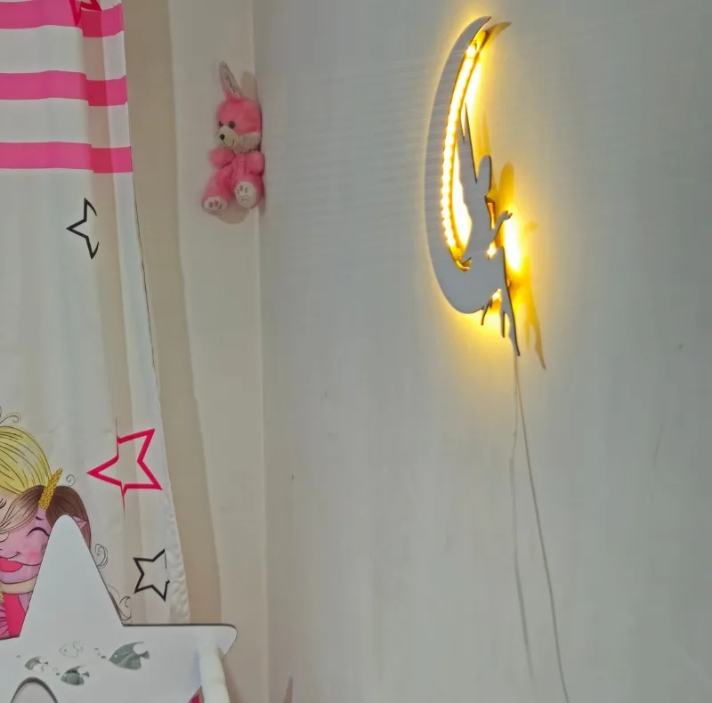 چراغ خواب کودک الیکسار مدل ماه و پری کد L2