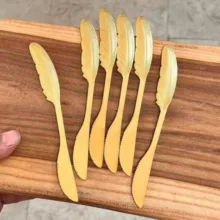 کارد صبحانه خوری طرح پر بسته 12 عددی