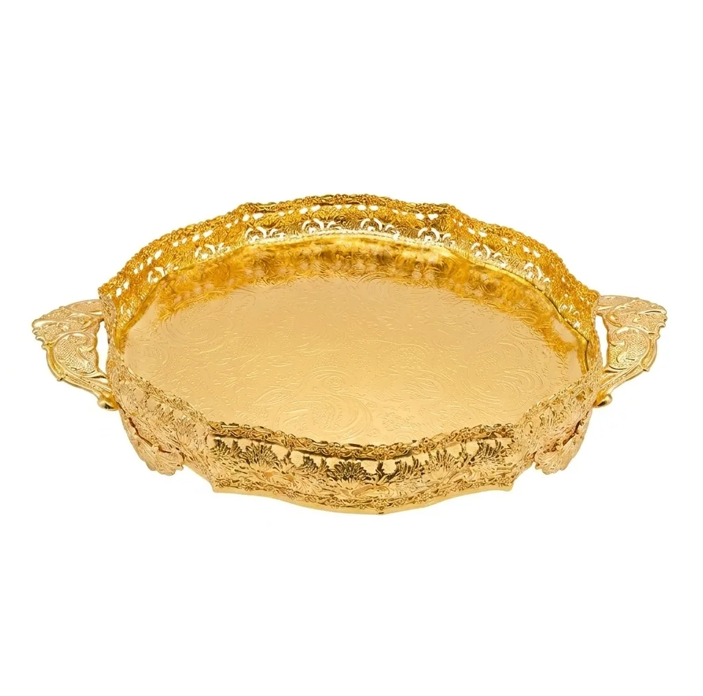 سینی دسته دار مدل 34920 سایز 30x30 سانتی‌متر