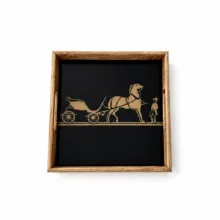 سینی دسته دار مدل آرکا سایز 35*35 سانتی متر