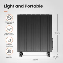 شوفاژ برقی پنلی پرو بریز مدل PB-H14B-EU