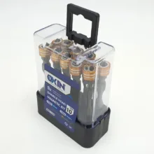 سری پیچ گوشتی دو سر چهار سو اکسین مدل مگنت دار کد OXN-1520 مجموعه 10 عددی