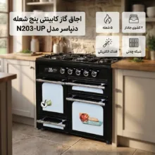 اجاق گاز کابینتی پنج شعله دنپاسر مدل N203-UP