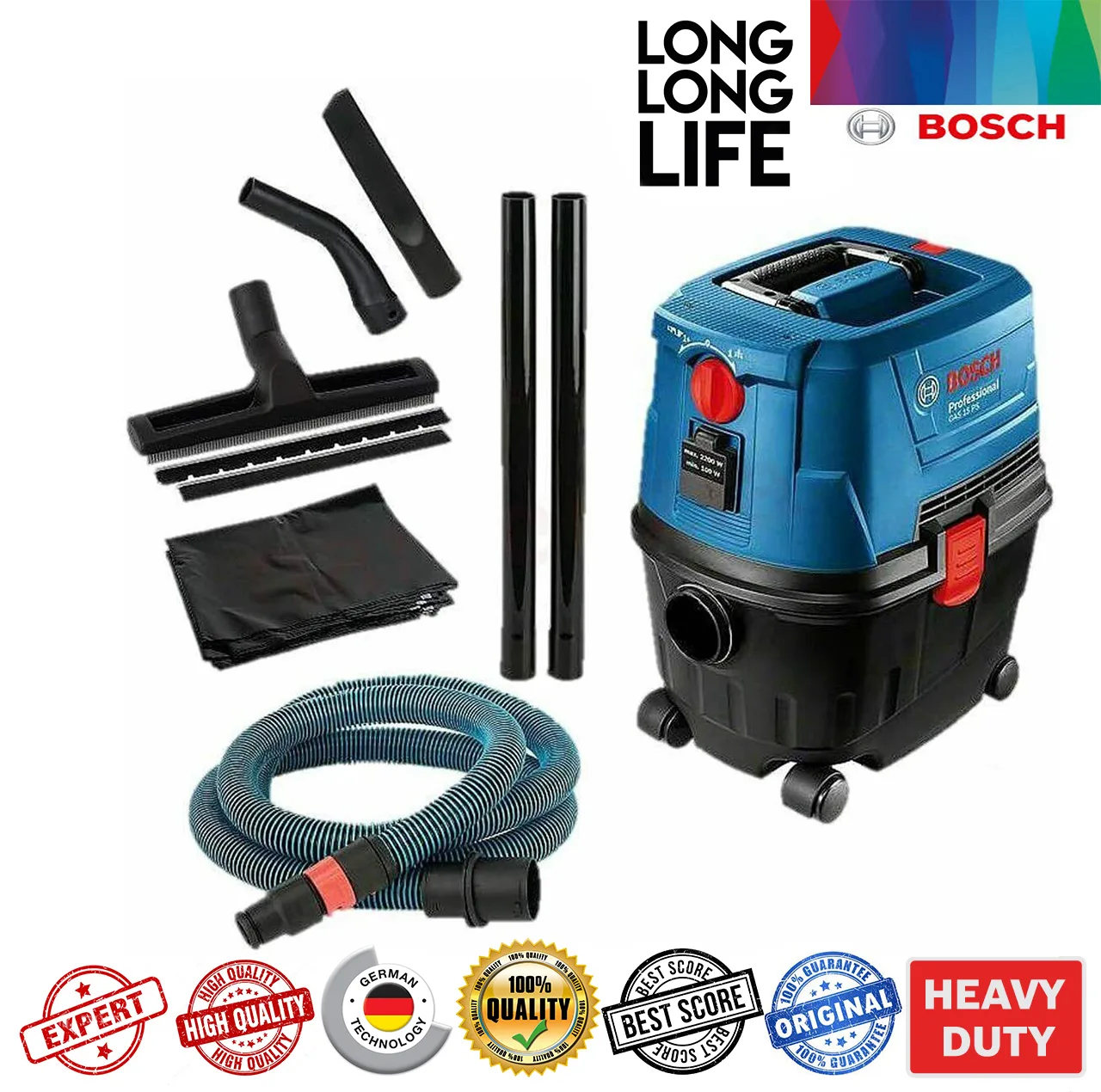 دستگاه دمنده و مکنده تر و خشک بوش مدل GAS 15 PS Professional