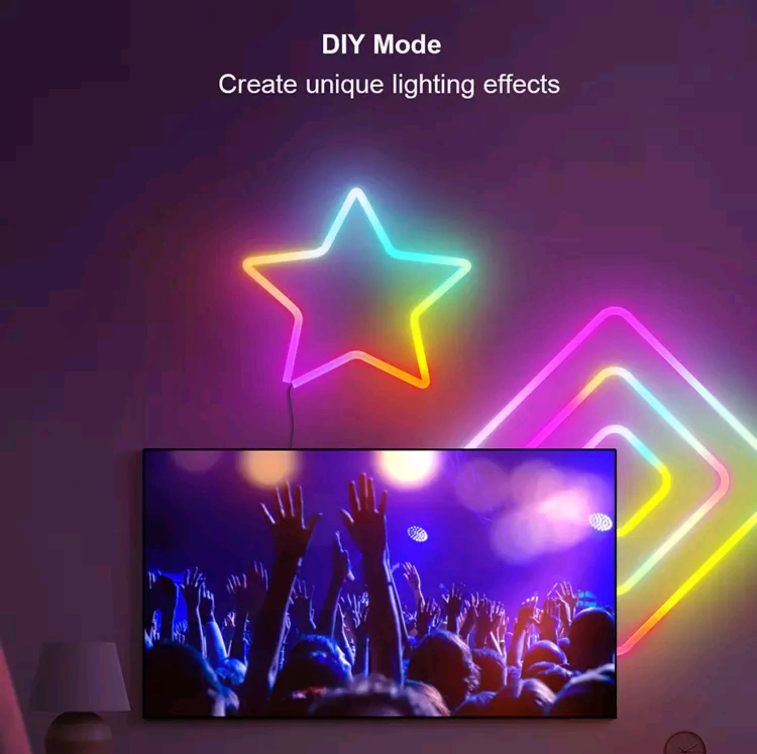 ریسه مدل نئون فلکسی RGB-IC App طول 5 متر