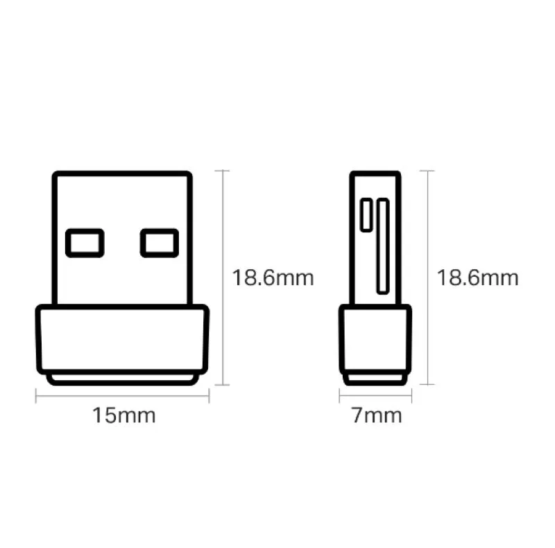 کارت شبکه USB تی پی-لینک مدل TP-Link َAC600 Archer T2U Nano