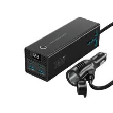 مبدل برق اینورتر و فندکی خودرو 300 وات پاورولوجی مدل PWCUQC038