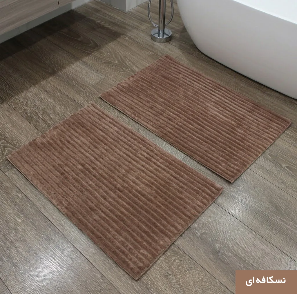 پادری وینوما مدل 4 لایه مخمل استرایپ سایز 50×80 سانتی متر مناسب برای فضای داخلی بسته 2 عددی