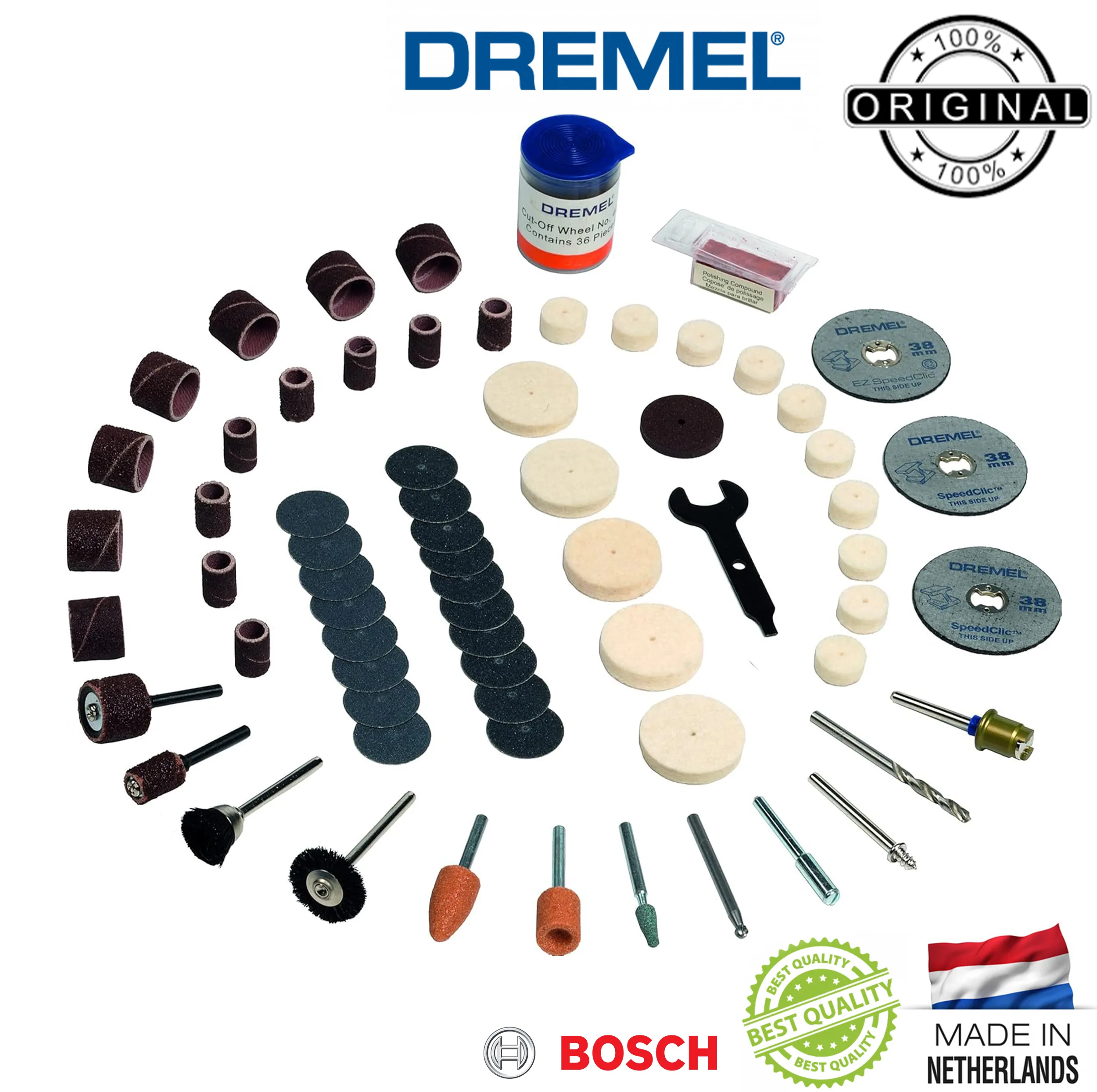صفحه برش و پرداخت درمل مدل Dremel EZ 723-100 مجموعه 100 عددی