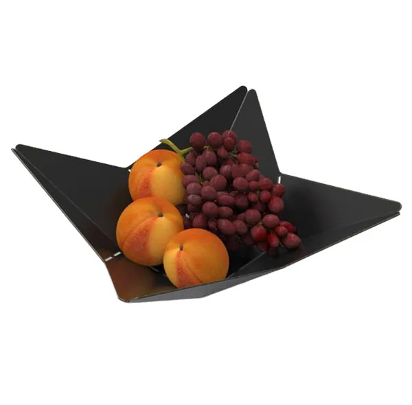 میوهخوری فلزی فانتزی مدل ستاره، ابعاد 26×26×8.5 سانتیمتر، وزن 530 گرم، ضدزنگ و قابل شستوشو با ماشین ظرفشویی