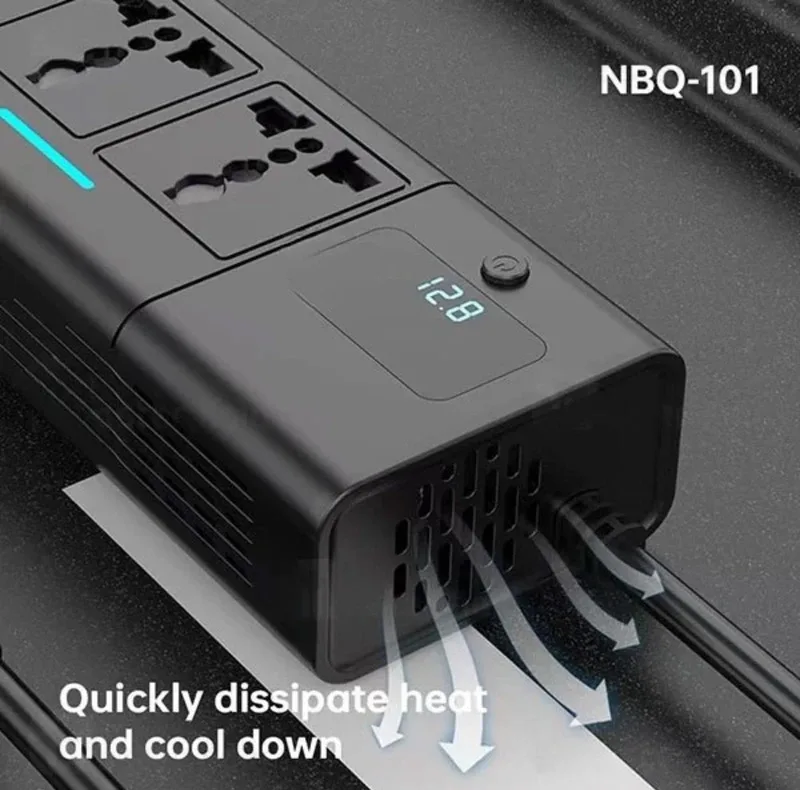 شارژر فندکی و اینورتر برق خودرو بیوا مدل NBQ 101
