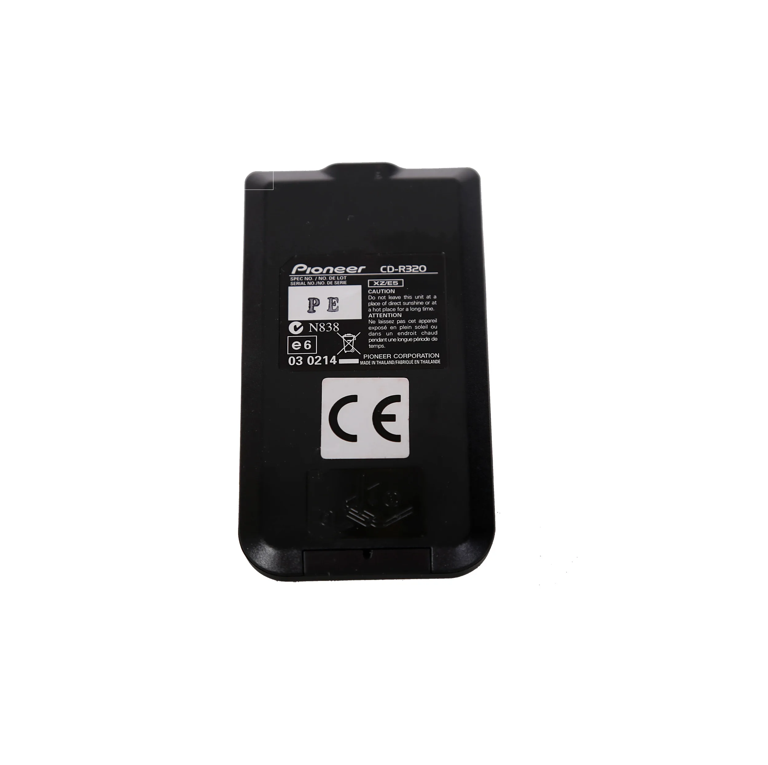 ریموت کنترل پایونیر مدل CD-R320