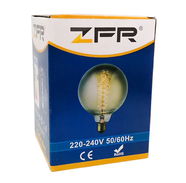 لامپ ادیسونی 60 وات زد اف آر مدل G125 Spiral پایه E27
