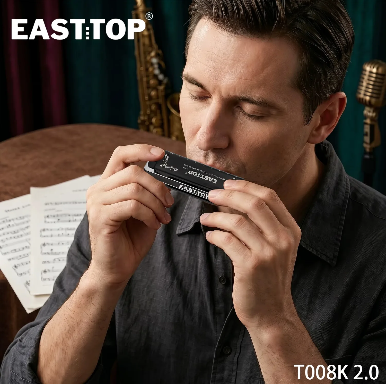 سازدهنی دیاتونیک ایستاپ مدل T008K 2.0