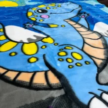 پتو کودک و نوزاد مدل دایناسور سایز 110x80 سانتی متر