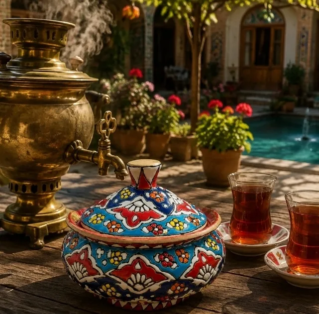قندان میناکاری مدل اسپاتنا