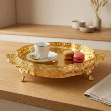 سینی دسته دار مدل 34920 سایز 30x30 سانتی‌متر