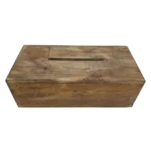 جعبه دستمال کاغذی مدل چوب چنار کد 04