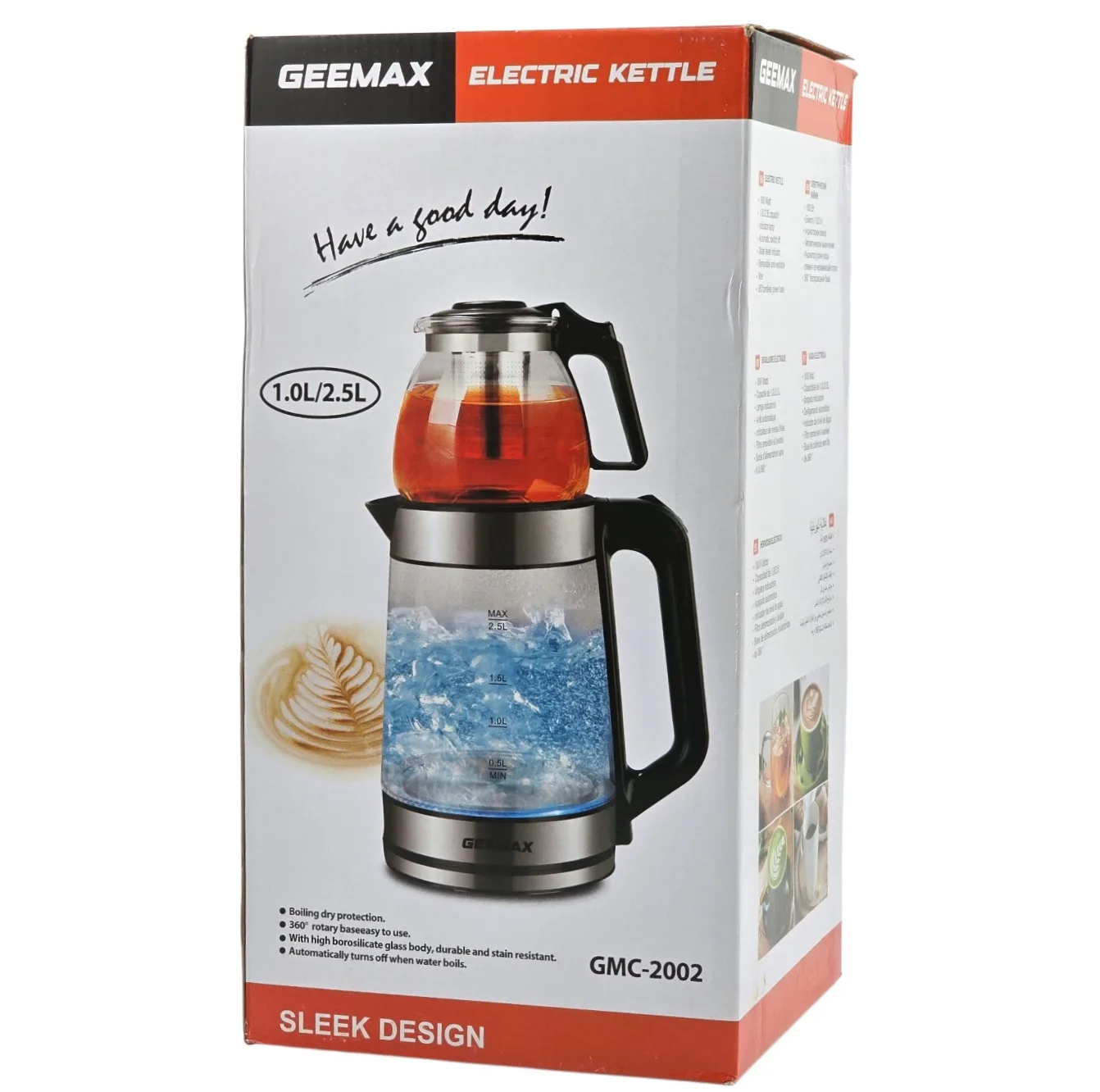 چای ساز روی هم جی مکس مدل GMC-2002
