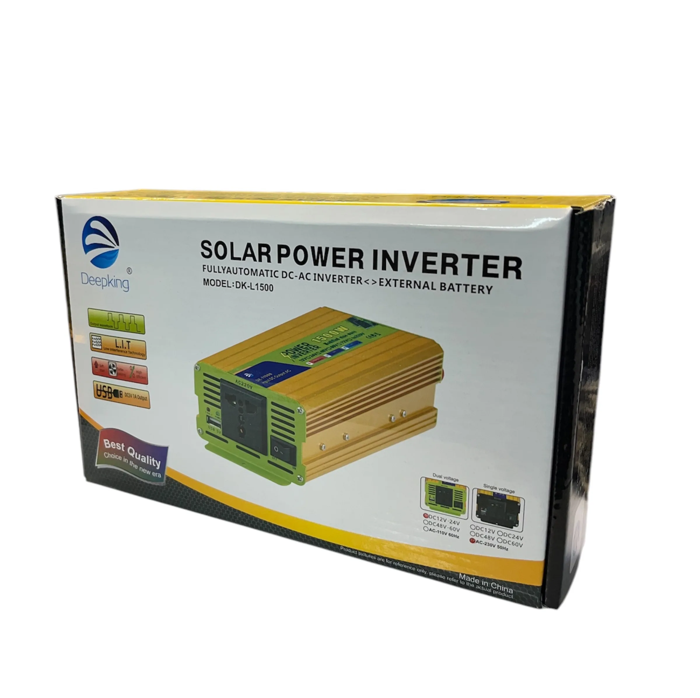 مبدل برق خودرو دیپکینگ مدل -12V-24V-TO-220V-1500W