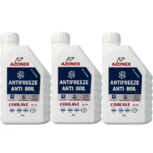 ضدیخ و ضدجوش 50 به 50 آزونکس مدل COOLANT حجم 1  لیتر بسته 3 عددی