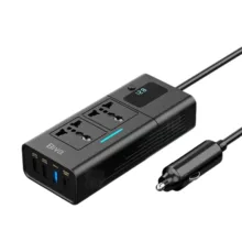 مبدل برق و اینورتر فندکی و چند راهی برق خودرو بیوا مدل NBQ-101 ظرفیت 200 وات