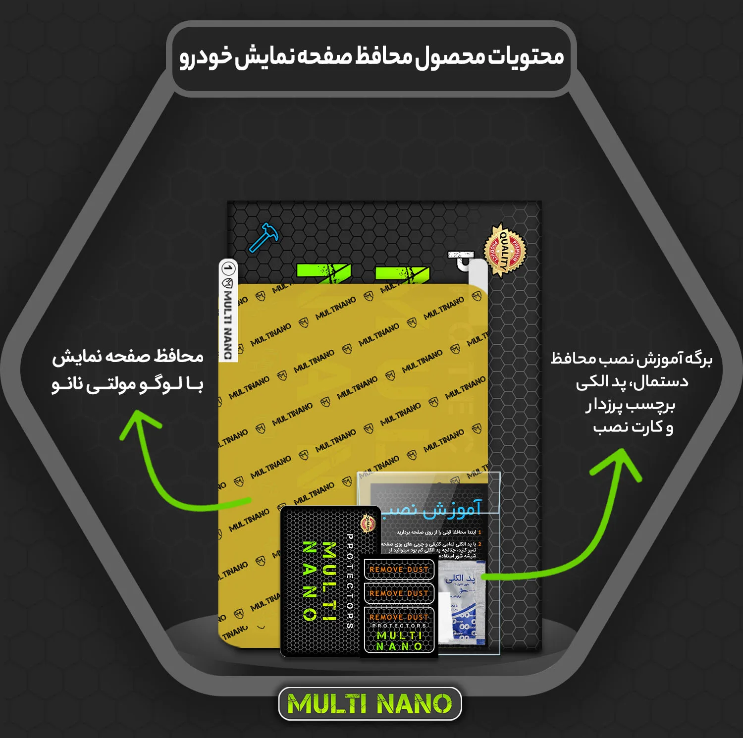 محافظ صفحه نمایش مانیتور خودرو مولتی نانو مدل X-S2N مناسب برای نیسان Qashqai 2025 بسته دو عددی