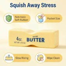 فیجت ضد استرس مدل اسکویشی طرح کره BUTTER