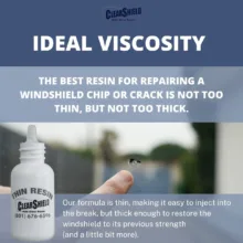 چسب ترمیم کننده شیشه خودرو مدل thin-resin حجم 7 میلی لیتر بسته 10 عددی